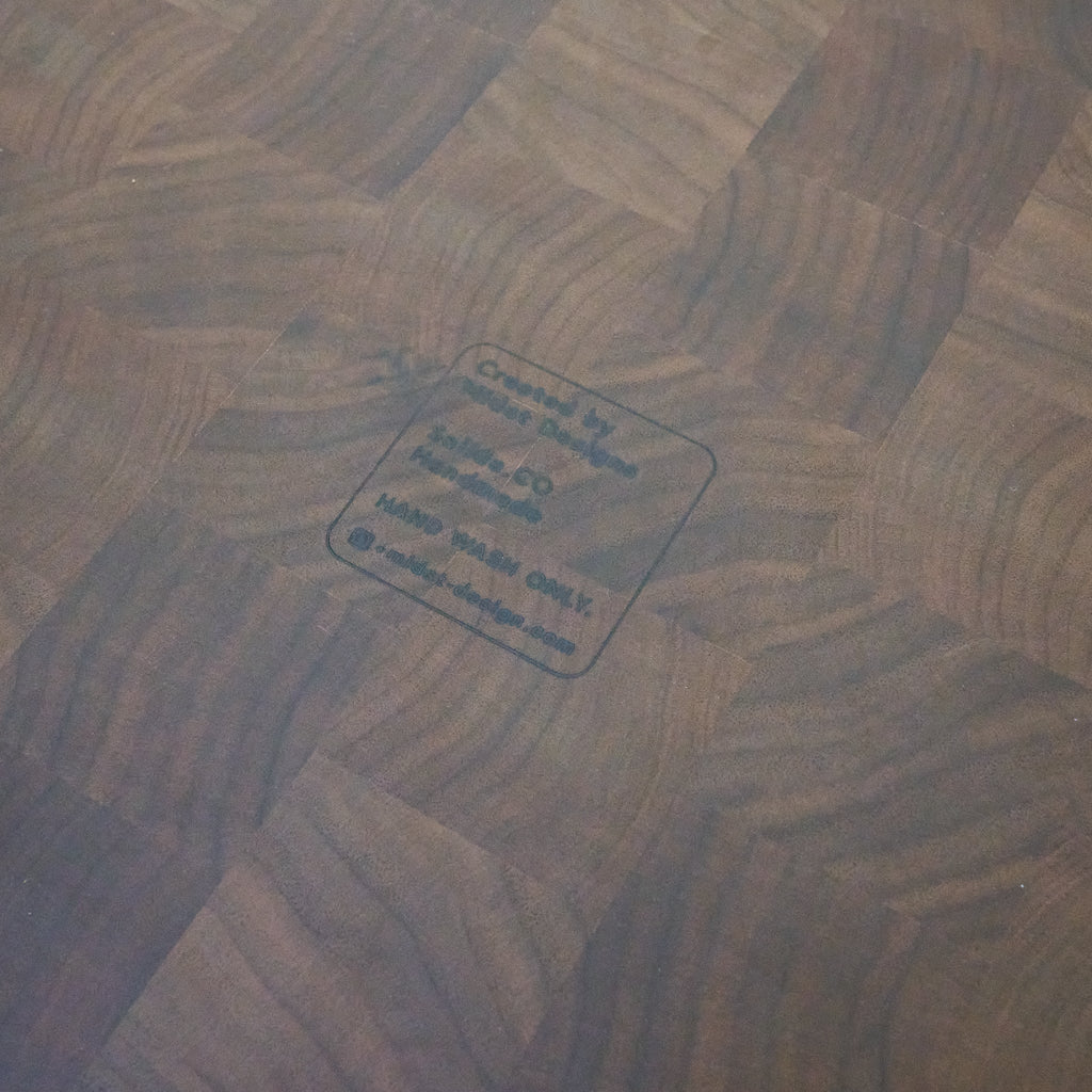 Midst End Grain Walnut Cutting Board Lg